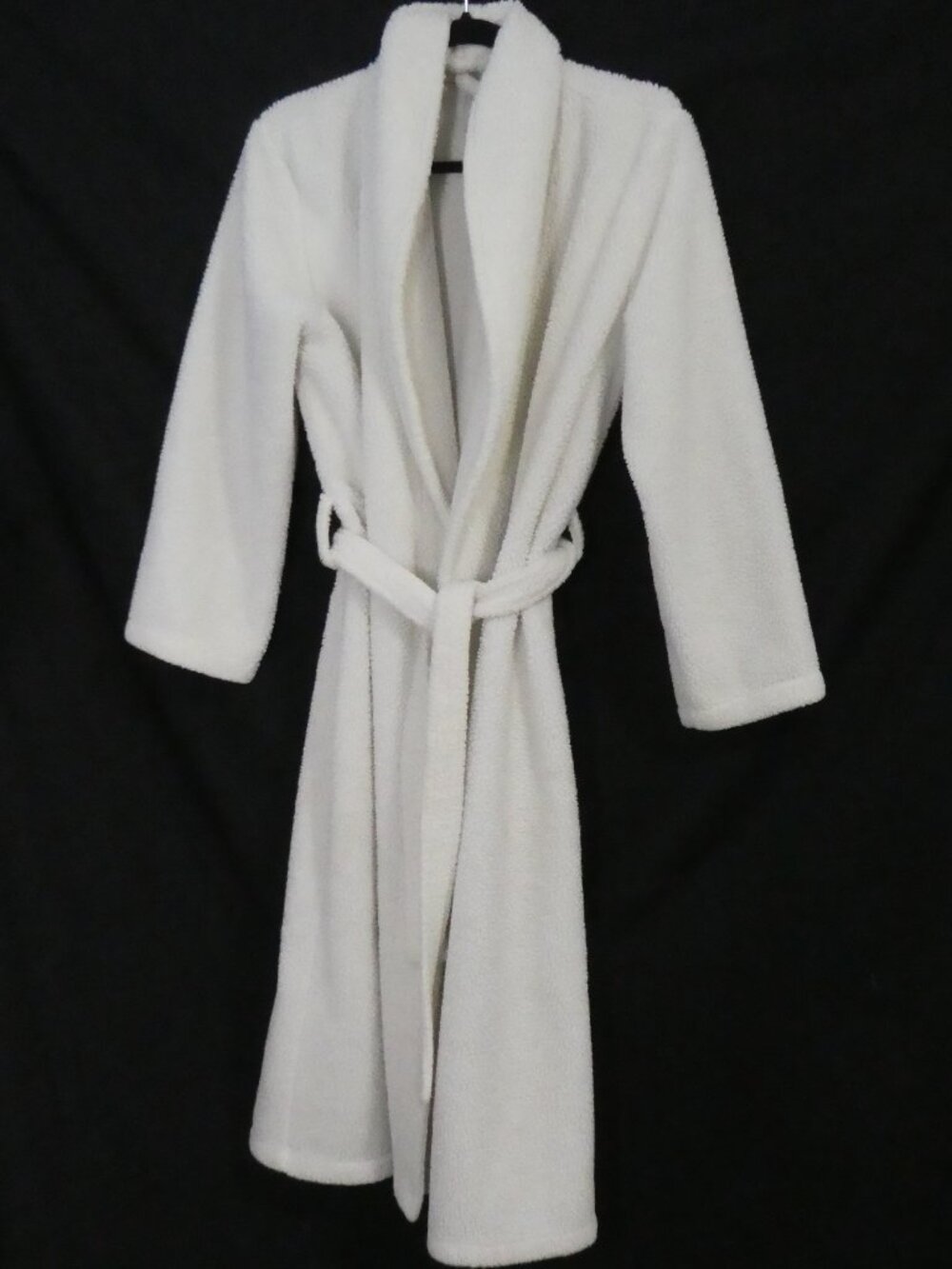 GAP White Cozy Sherpa Plush Fleece Shawl Collar Robe - Size Small
